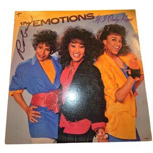 The Emotions "If I Only Knew" Vinyl LP Album Signed Motown 1985
